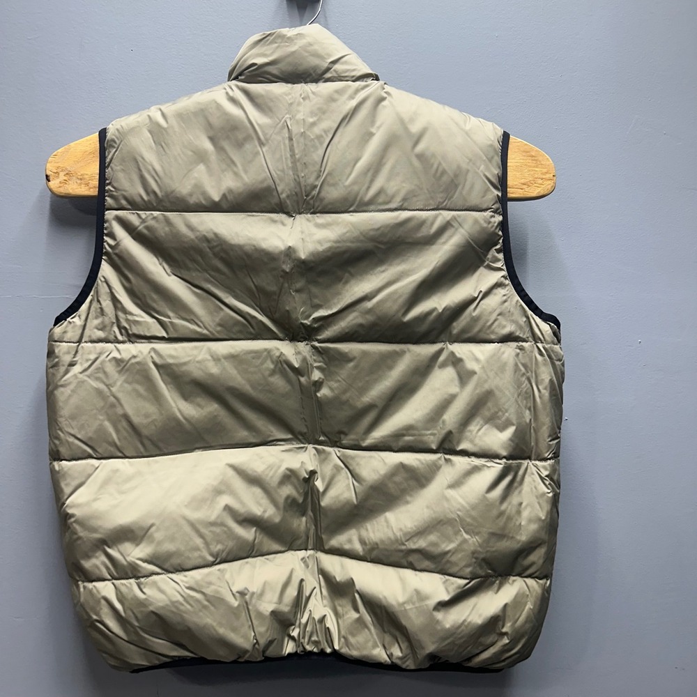Moose Creek Reversible Down Puffer Vest Mens L Khaki Plum 50/50 Down Feather NWT - Picture 4 of 9